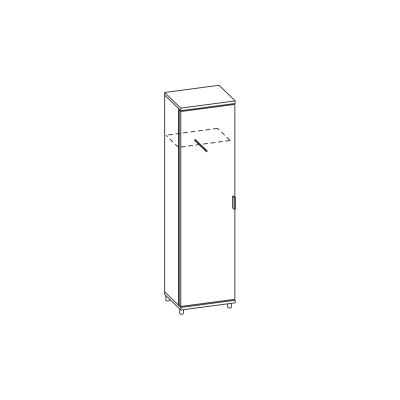 Шкаф ШК-5077 СЯ-БГ (Грэйс)