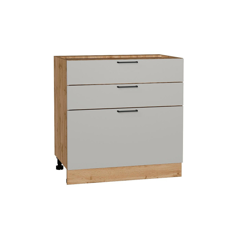 Шкаф нижний с 3-мя ящиками Флэт