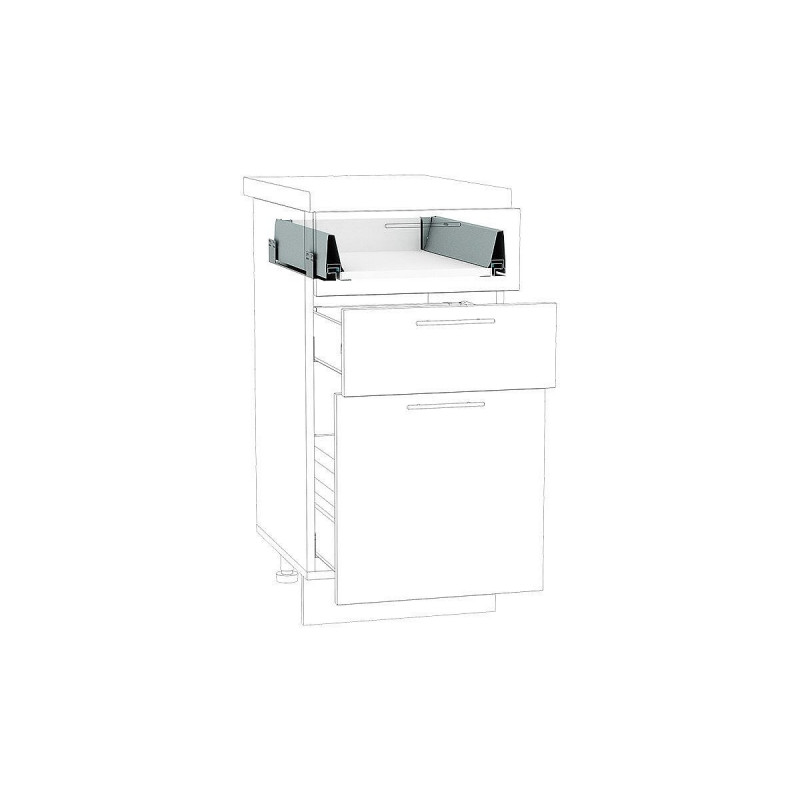 Ящик низкий POWER BOX1 Белый/Серый