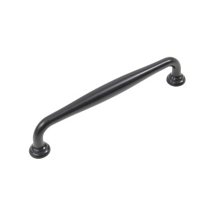 Ручка скоба мебельная URSULA RS433BL.4 BL Матовый черный