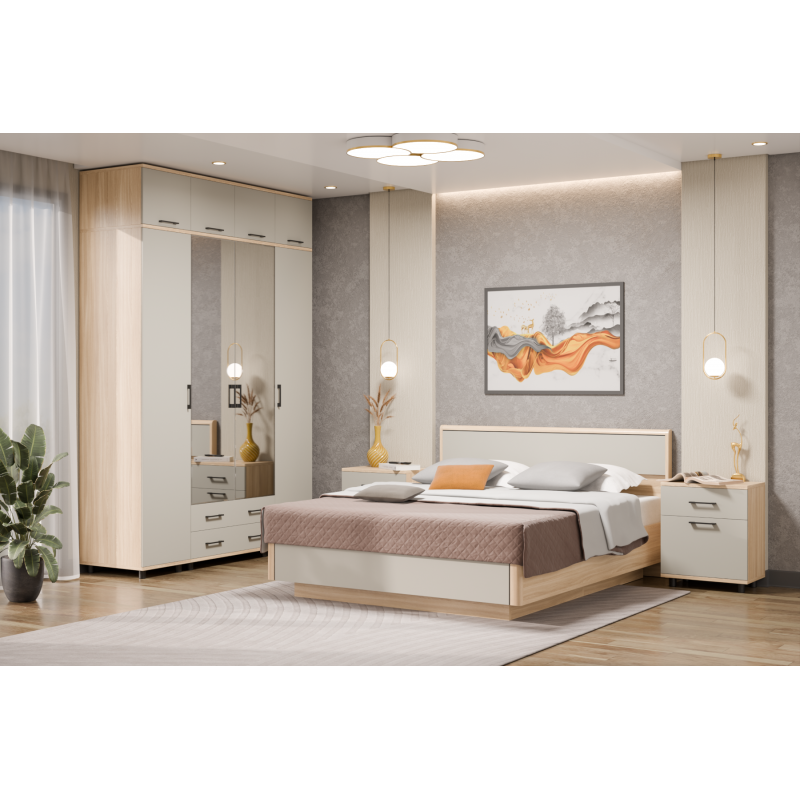 Грэйс композиция 8 (корпус Ясень Асахи, фасад Кашемир матовый)