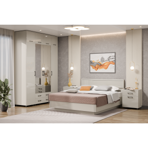 Грэйс композиция 8 (Корпус Серый Кашемир, фасад Кашемир Глянцевый)